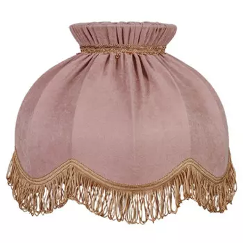 абажур ЭРКАДО Ретро E27 текстиль пыльная роза