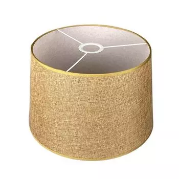 абажур СВЕТПРОМЪ Е27х60Вт для подвеса ткань лен золотистый