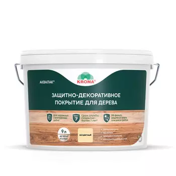 аквалак KRONA бесцветный 9 л, арт.66360441