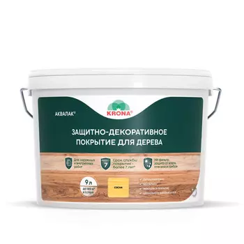 аквалак KRONA сосна 9 л, арт.66363442