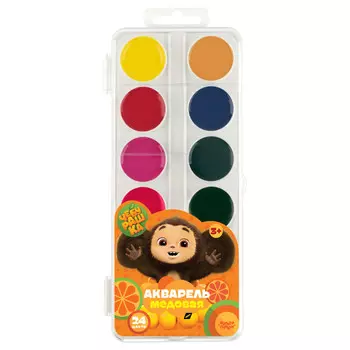 акварель Мульти-Пульти Чебурашка медовая 24 цвета
