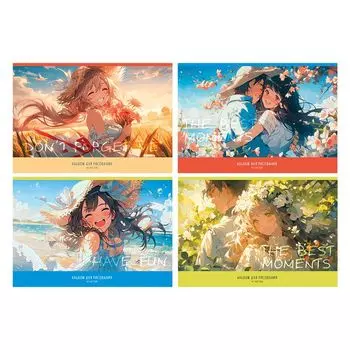 альбом для рисования BG Аниме 40л А4 100 г/кв.м на скрепке