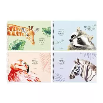 альбом для рисования BG Make Magic 24л А4 100 г/кв.м на гребне