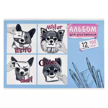 альбом для рисования Эмоции 12 л формат А4