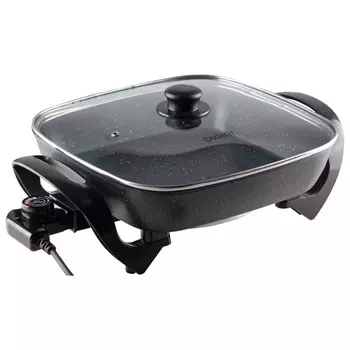 электросковорода ENERGY EN-906M 1350Вт 30см 5 режимов алюминий черный