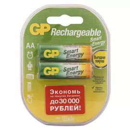 элемент питания GP Smart Energy, AA, 1000 мАч, 2 шт