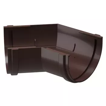 элемент угловой для желоба DOCKE Premium d120мм 135град шоколад ПВХ