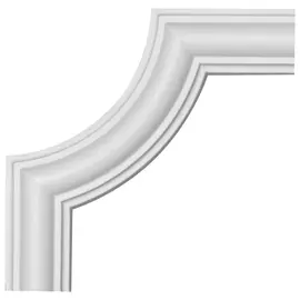 элемент угловой ЕВРОПЛАСТ 110х110х12мм белый, арт.Т.1.52.322