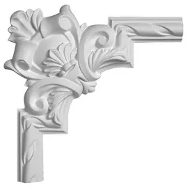 элемент угловой ЕВРОПЛАСТ 270х270х32мм белый, арт.Т.1.52.288