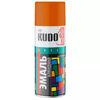 эмаль аэрозольная KUDO 1019 универсальная 520мл оранжевая, арт.KU-1019