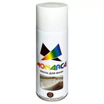 эмаль аэрозольная MONARCA для ванн белый глянцевый 520мл, арт.79011