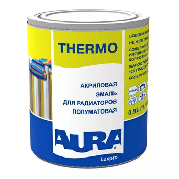 эмаль акриловая для радиаторов AURA LUXPRO TERMO 0,9л, арт.4607003911225