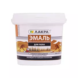 эмаль акриловая ЛАКРА для пола золотисто-кор. 0,9кг, арт.Эмдля полЗолКор0,9