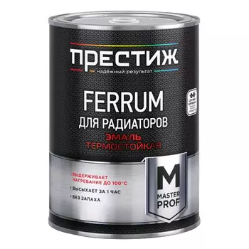 эмаль акриловая ПРЕСТИЖ для радиаторов 0,9кг белая, арт.ЭК000128047
