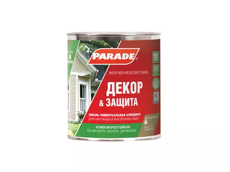 эмаль алкидная PARADE А1 база А матовая 0,75л, арт.ЭмальА1б.А0,75л