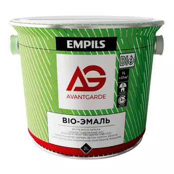 эмаль AVANTGARDE белая глянцевая база А 2л, арт.79584