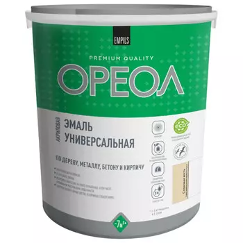 эмаль ОРЕОЛ акриловая глянцевая слоновая кость 2,5кг, арт.85899