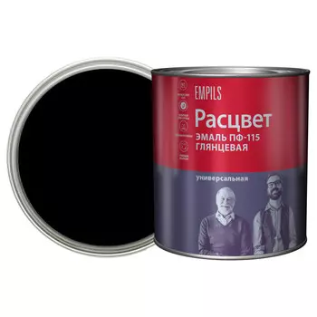 эмаль пф-115 РАСЦВЕТ черная ГОСТ 2,7кг, арт.10095