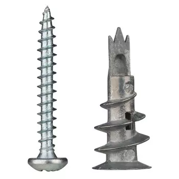 анкер для гипсокартона DRIVA металлический с шурупом 20шт