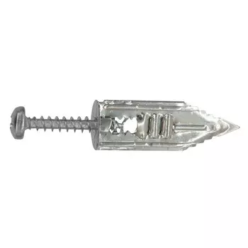 анкер LEGS забивной для гипсокартона оцинкованный W12хL30мм с шурупом 4x25мм 10шт