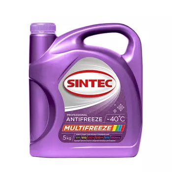 антифриз SINTEC Antifreeze Mulnifreeze G12 -40C 5кг