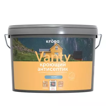 антисептик кроющий KRONA голубой 9 л, арт.66320612