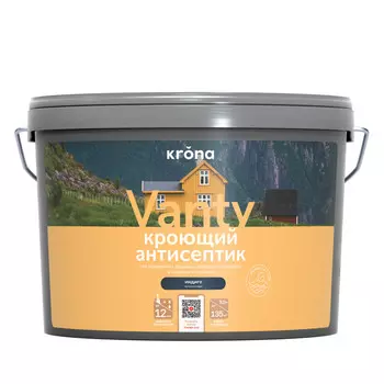 антисептик кроющий KRONA индиго 9 л, арт.66320711