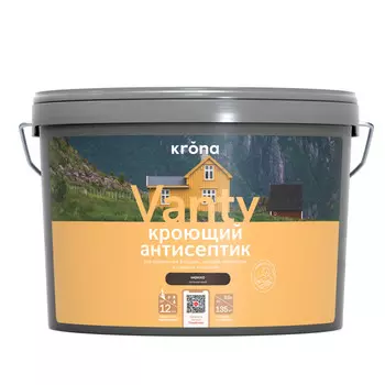 антисептик кроющий KRONA мокко 9 л, арт.66320667