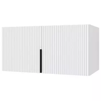 антресоль низкая 2 двери Катрин 450х900х509мм МДФ/ЛДСП серый фактур/светло-серый шагрень