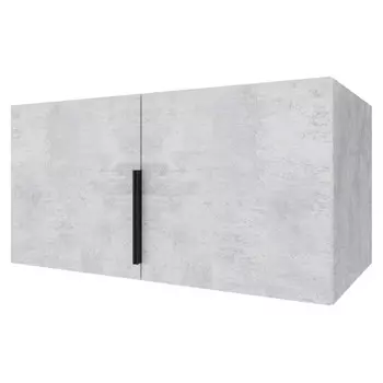 антресоль низкая 2 двери Катрин 450x900x509мм ЛДСП цемент светлый