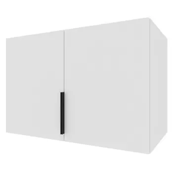 антресоль высокая 2 двери Катрин 600x900x509мм ЛДСП белый шагрень