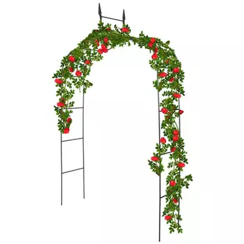 арка садовая разборная MAXITERRA 140х38х260см металл зелёная