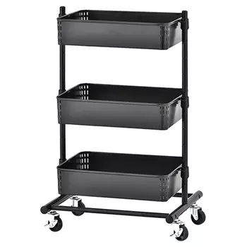 этажерка для ванной MY SPACE TB3P 3 корзинки черная