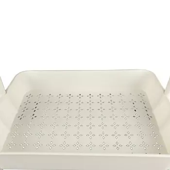 этажерка TODELIA Voss 420х360х870мм 3 полки пластик/металл белая