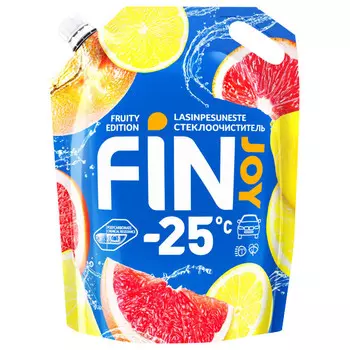 автоочиститель стекол FINJOY Fruity -25С 3л цитрус дой-пак