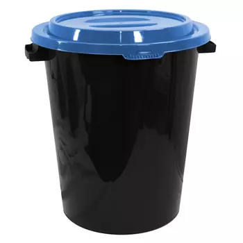 бак мусорный с крышкой 40л пластик в асс-те