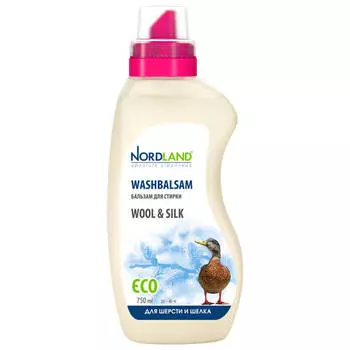 бальзам для стирки NORDLAND Wool&Silk для шерсти и шелка 750мл