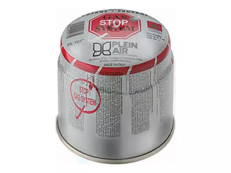 баллон газовый PLEINAIR PL707 прокалываемый 360мл + клапан стоп-газ-систем