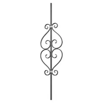 балясина 12х900мм квадрат 2 сдвоенных завитка