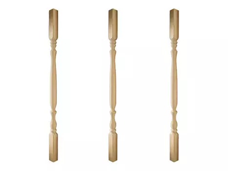 балясина точеная тип 2 900х40х40мм б/с