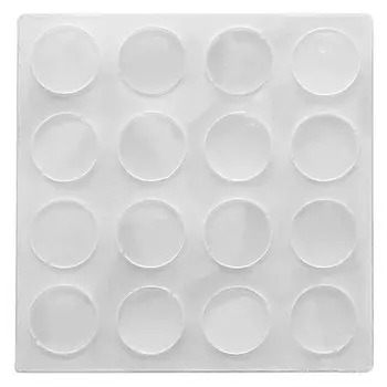 бампер дверной UGO LOKS D13мм 16шт ПВХ прозрачный