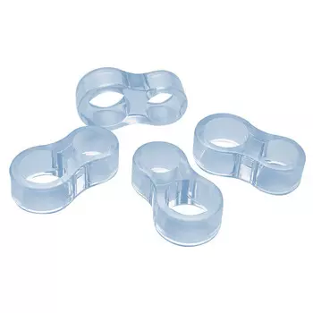 бампер дверной UGO LOKS d15/18мм 4шт ПВХ прозрачный