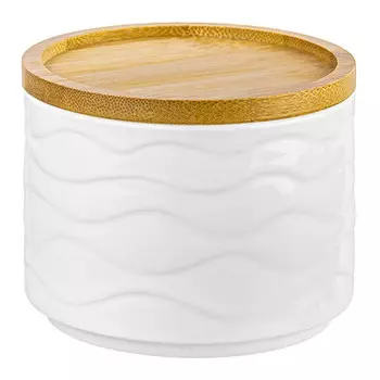 банка Айсберг 250мл круглая фарфор, бамбук