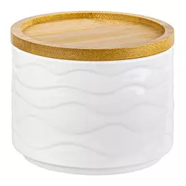 банка Айсберг 250мл круглая фарфор, бамбук