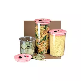 банка для продуктов 1,4 л, круглая, пластиковая