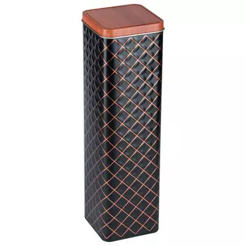 банка для продуктов MALLONY Classico Nero 2,1л квадратная жесть