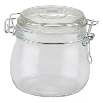 банка для продуктов TODELIA Грация 0,5л круглая с бугельным замком стекло