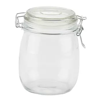 банка для продуктов TODELIA Грация 0,75л круглая с бугельным замком стекло