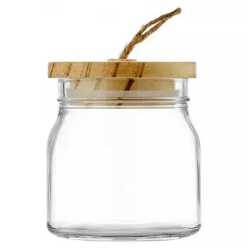 банка для продуктов WALMER Ambry 0,55л стекло, дерево