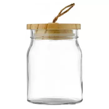 банка для продуктов WALMER Ambry 0,7л стекло, дерево